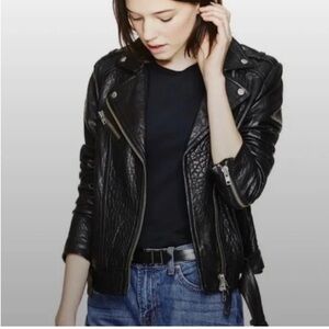 Mackage for Aritzia Black Leather Jacket